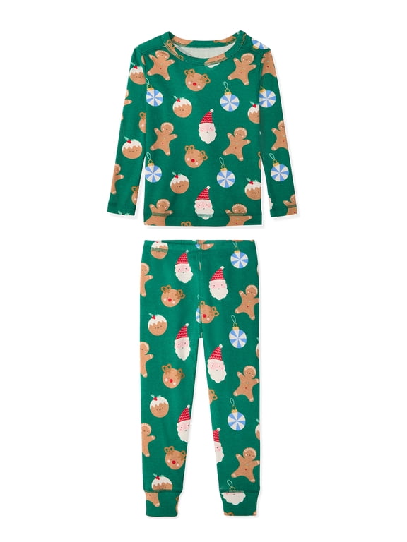 Toddler Boy & Girl 2‑Piece Christmas Pajama Set, Sizes 12M–6T