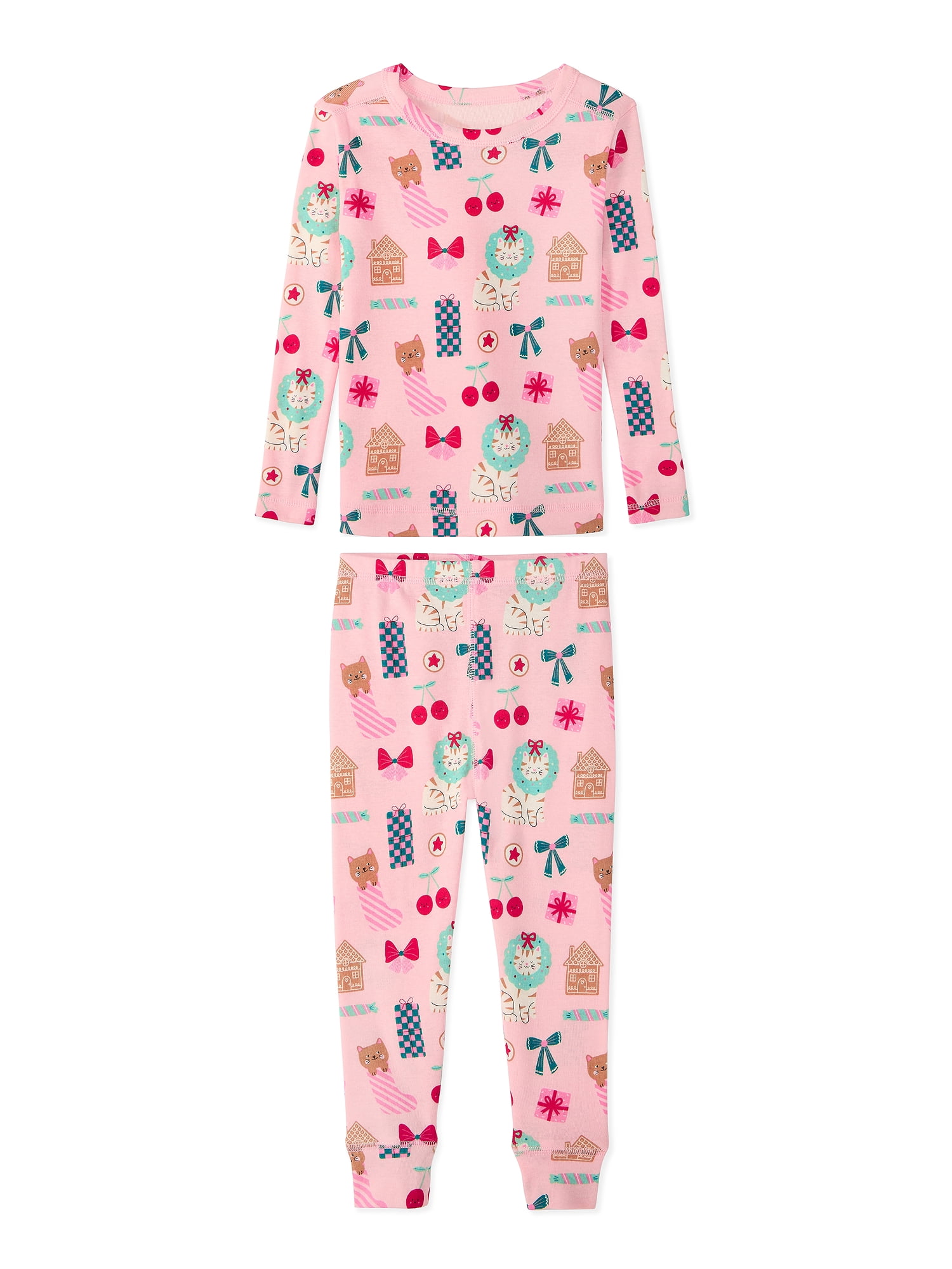 Garanimals Toddler Boy & Girl 2‑Piece Christmas Pajama Set, Sizes 12M–6T