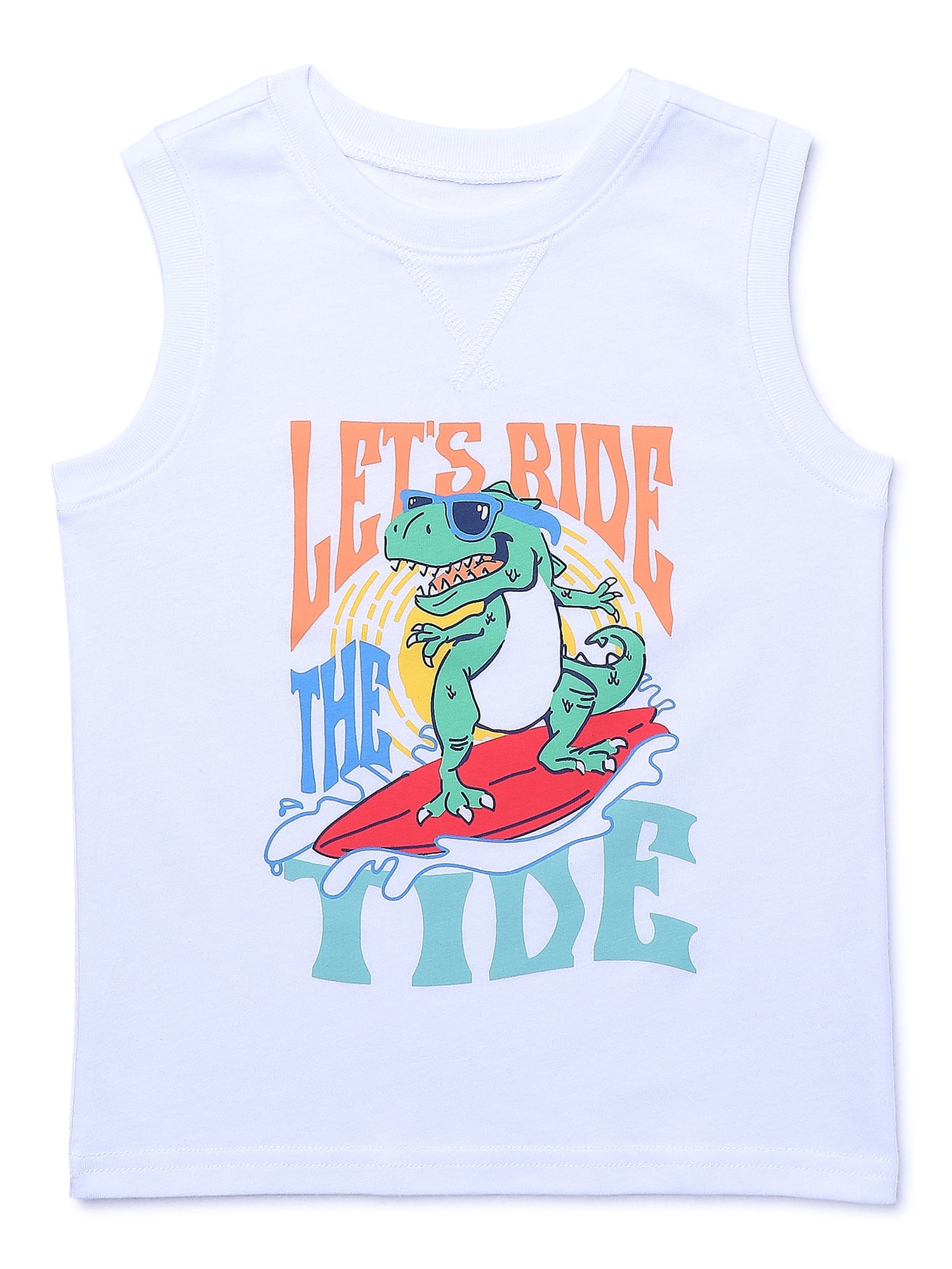 Garanimals Toddler Boy Graphic Jersey Muscle Tank, Sizes 18M-5T