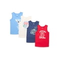 thumbnail image 1 of Garanimals Toddler Boy Graphic Tanks Multipack, 4-Pack, Sizes 18M-5T, 1 of 5