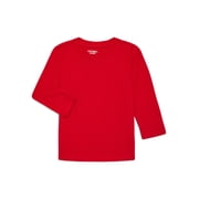 Garanimals Toddler Boy Holiday Long Sleeve Brushed Jersey Solid T-Shirt, Sizes 18M-5T