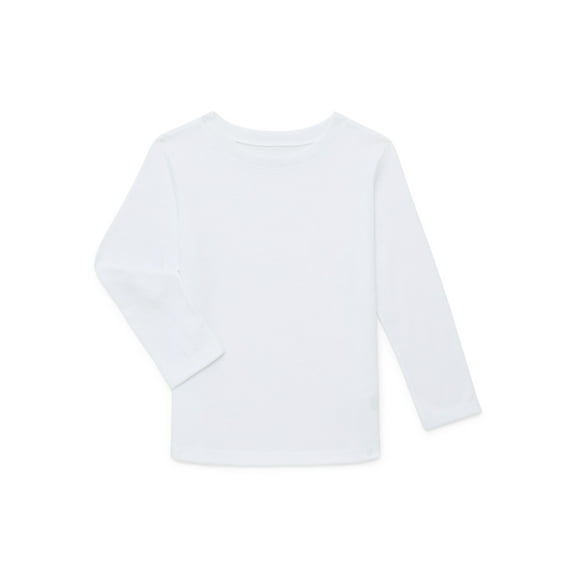Garanimals Toddler Boy Long Sleeve Brushed Jersey Solid T-Shirt, Sizes 18M-5T
