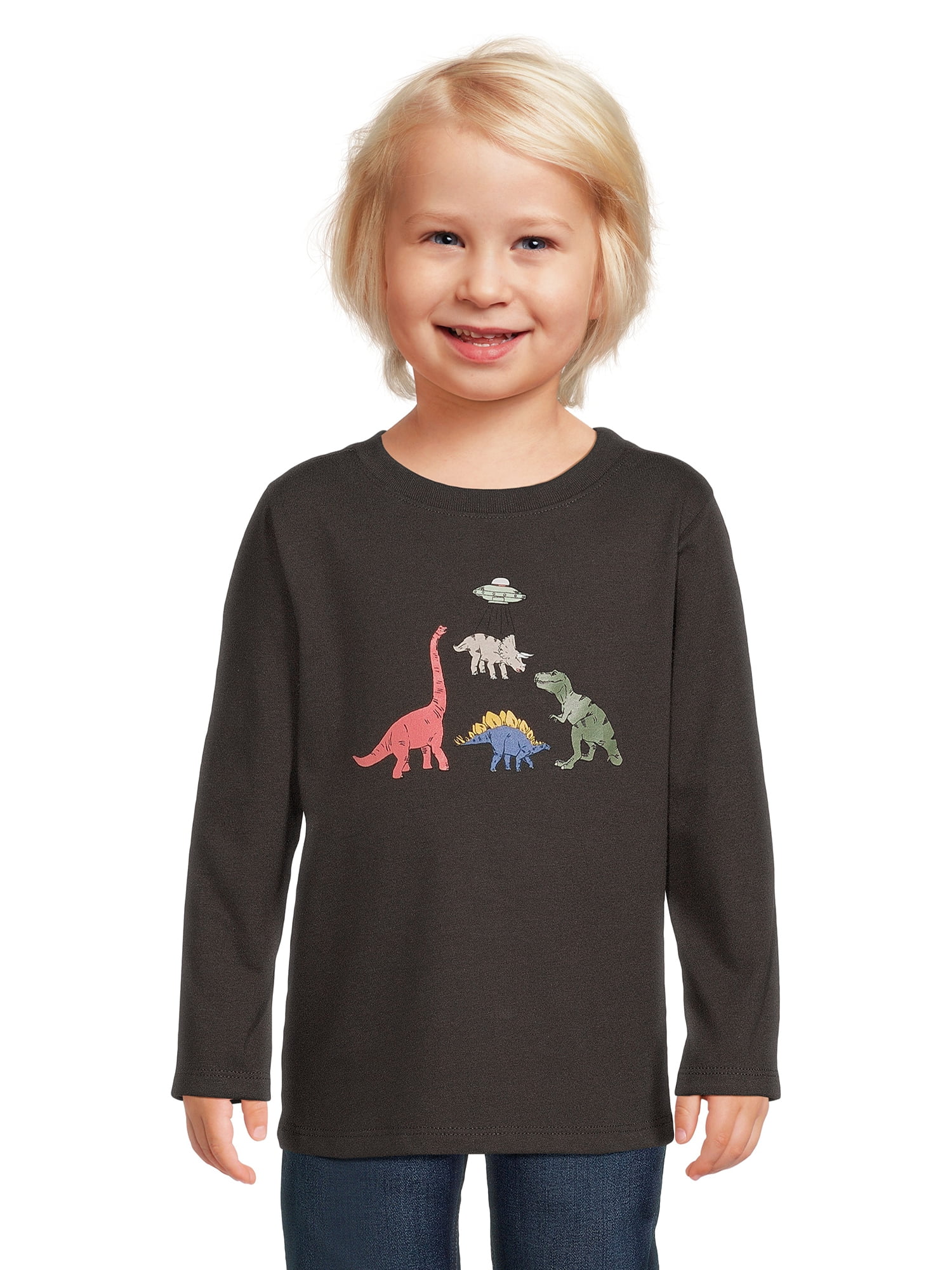 Garanimals Toddler Boy Long Sleeve Graphic TShirt, Sizes 12M5T