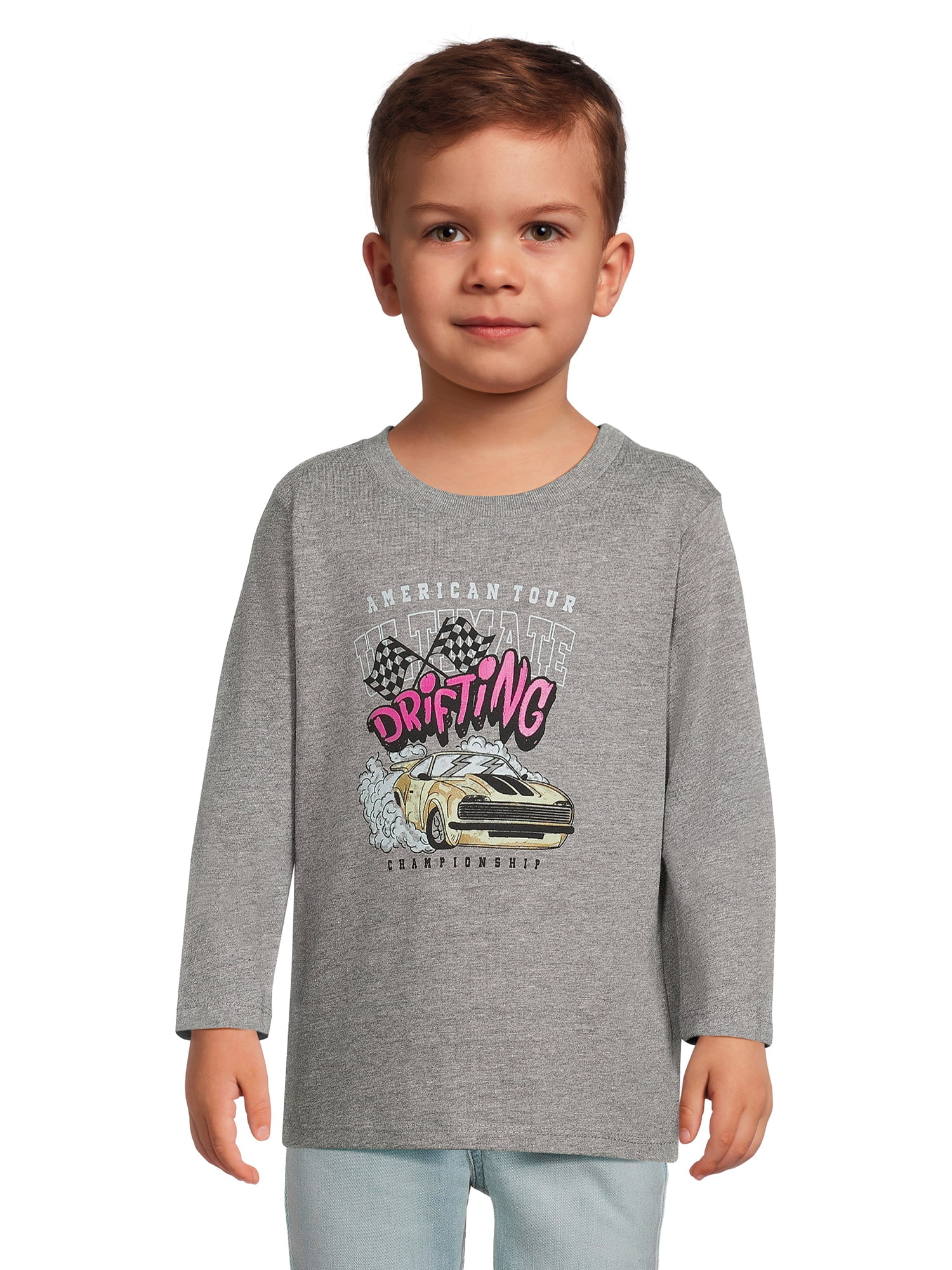 Garanimals Toddler Boy Long Sleeve Graphic TShirt, Sizes 12M5T