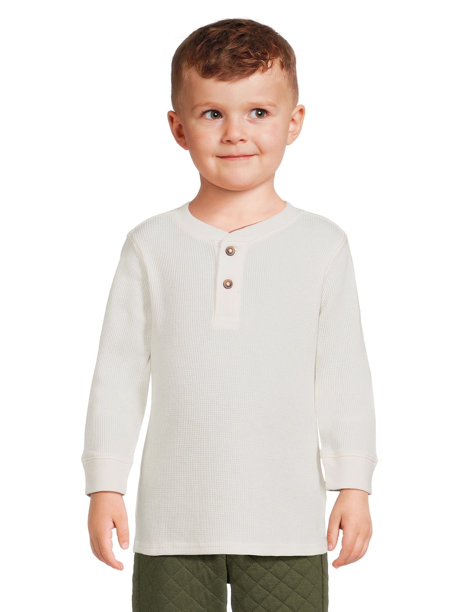 Garanimals Toddler Boy Long Sleeve Henley TShirt, Sizes 12M5T