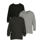 Garanimals Toddler Boy Long Sleeve Hooded T-Shirt, 3-Pack, Sizes 12M-5T