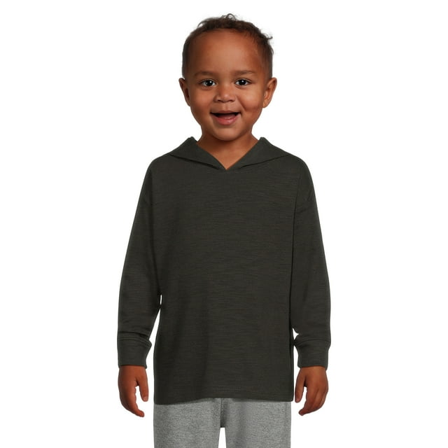 Garanimals Toddler Boy Long Sleeve Hooded TShirt, Sizes 12M5T
