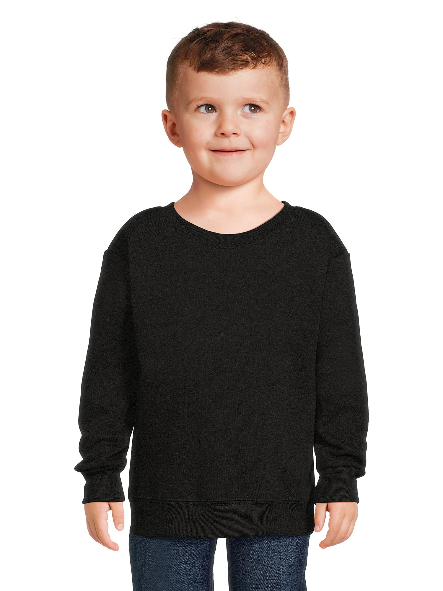 Garanimals Toddler Boy Long Sleeve Solid Fleece Sweatshirt, Sizes 2T5T