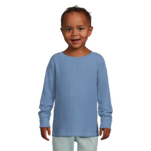 Garanimals Toddler Boy Long Sleeve Waffle Knit TShirt, Sizes 12M5T