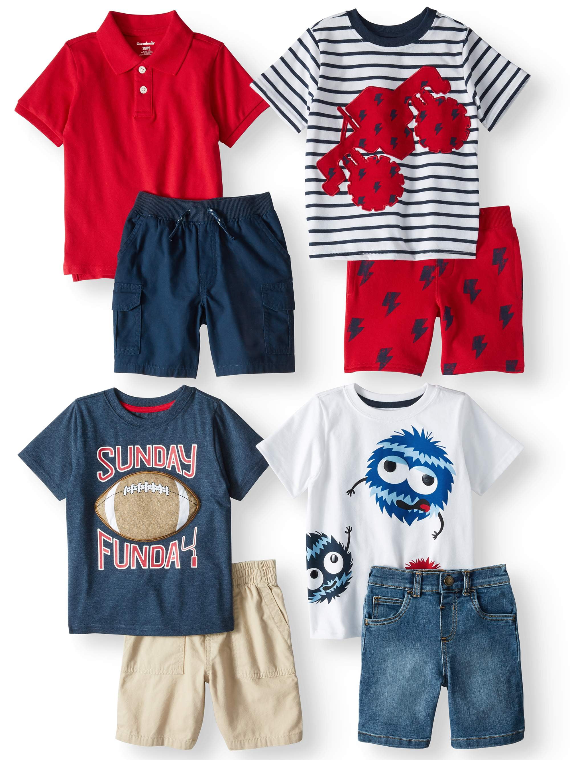 Garanimals Toddler Boy Mix & Match Outfits KidPack Gift Box, 8Piece