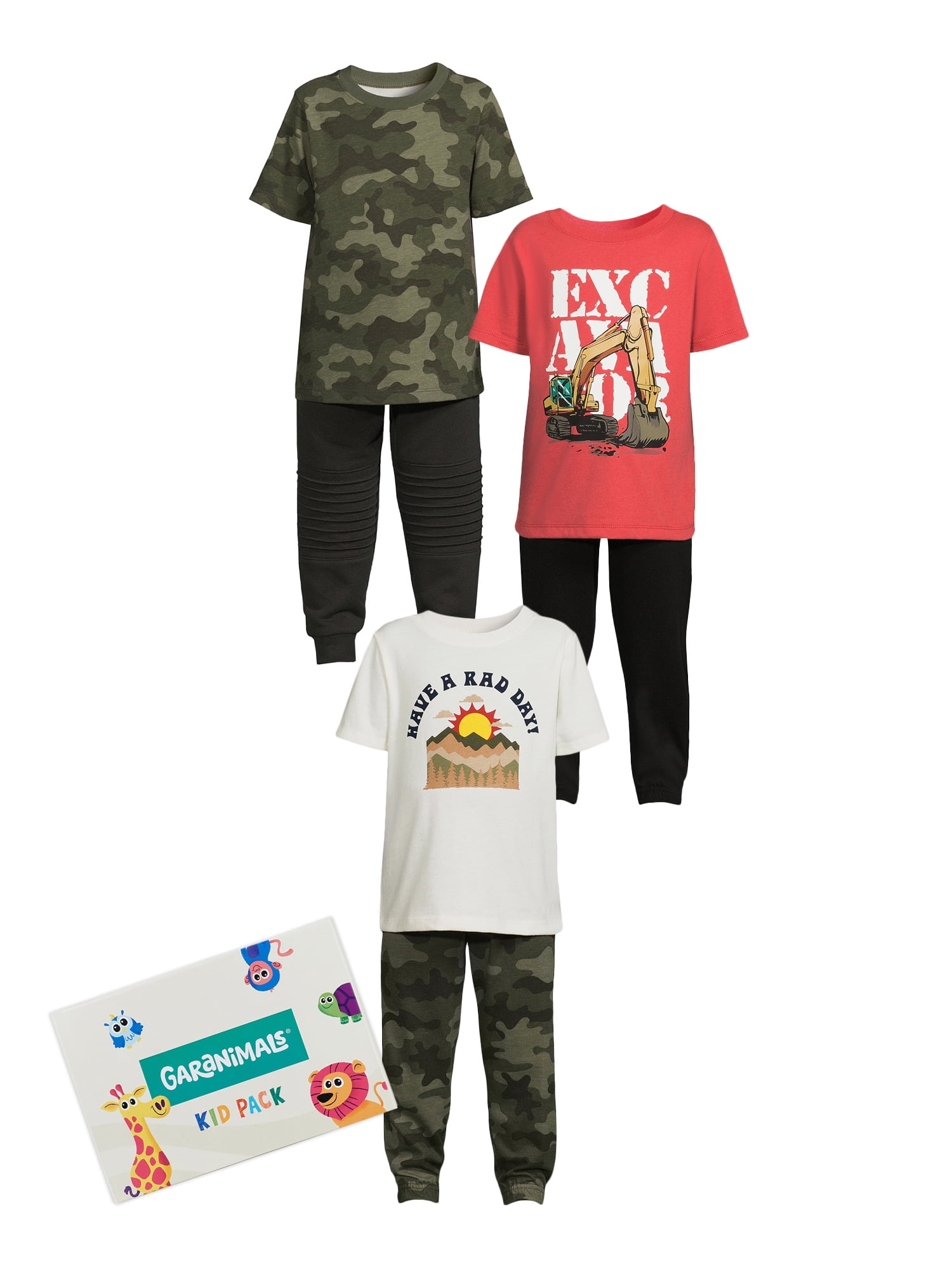 Garanimals Toddler Boy Mix and Match Outfit Set, 6Piece, Sizes 12M5T