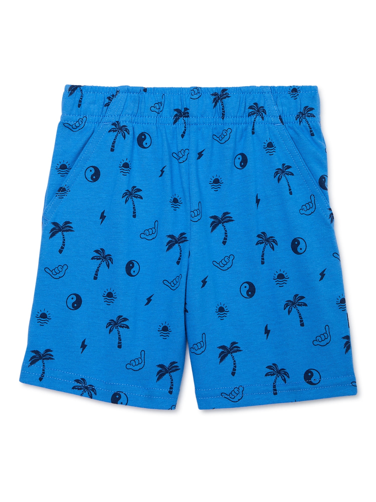 Garanimals Toddler Boy Print Jersey Shorts with Pockets, Sizes 18M-5T