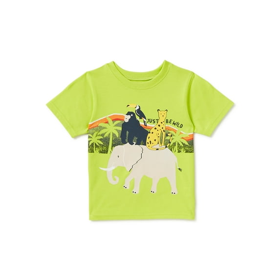 Garanimals Toddler Boy Safari Animals "Just Be Wild" Short-Sleeve T-Shirt (12M-5T)