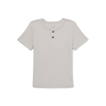 Garanimals Toddler Boy Short Sleeve Mesh Henley T-Shirt, Sizes 18M-5T