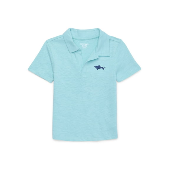 Garanimals Toddler Boy Short Sleeve Slub Jersey Polo, Sizes 18M-5T