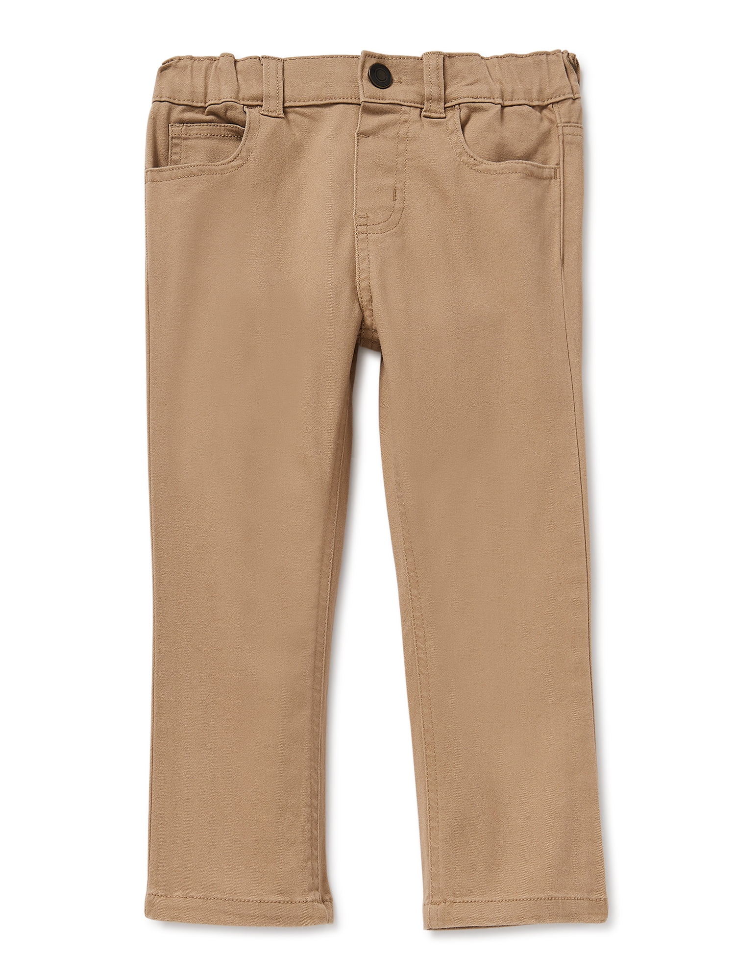 Stretch Twill Boys Slim Pant Leaf Green Twill main image 0