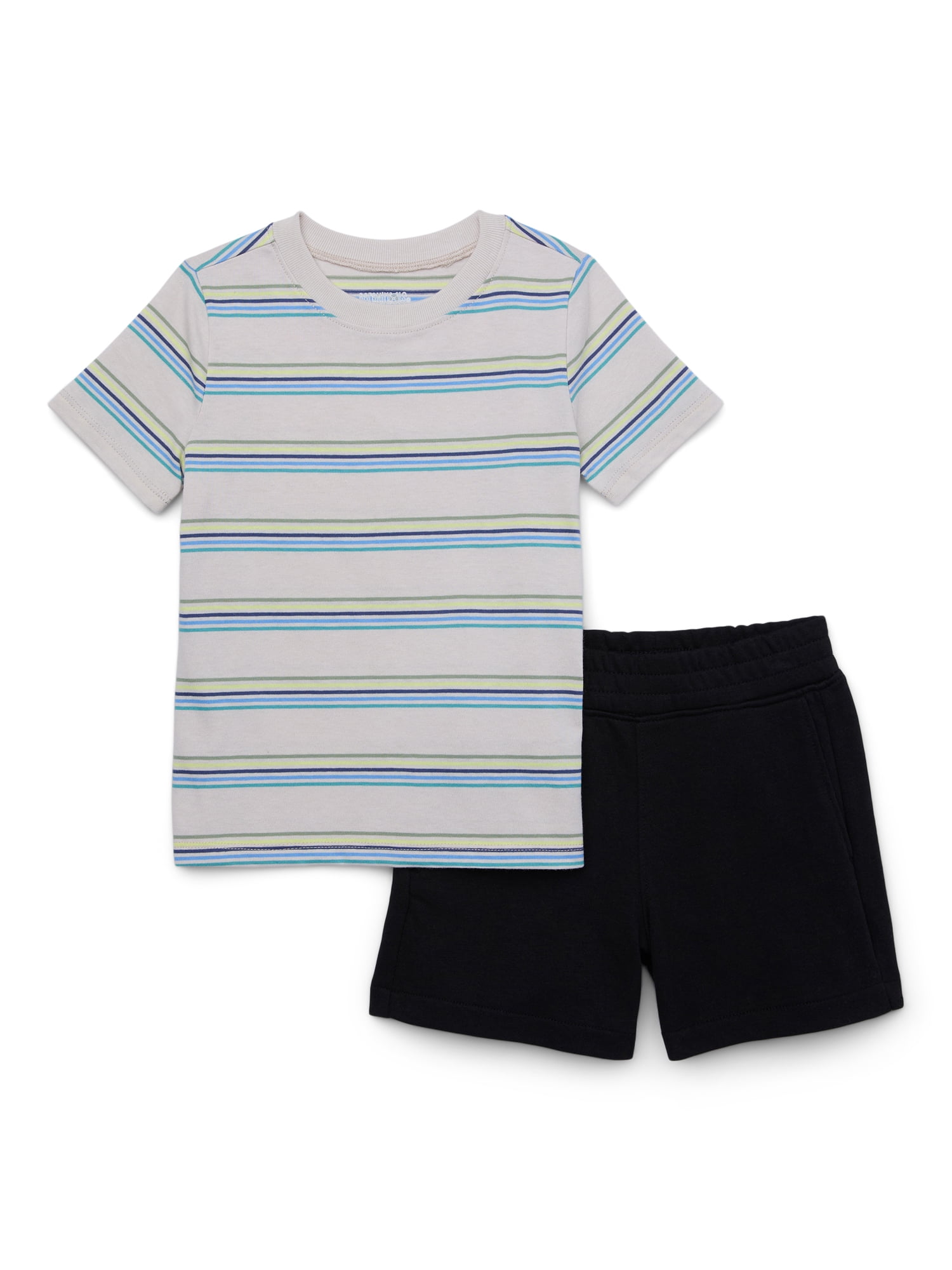Garanimals Toddler Boy T-Shirt & French Terry Shorts Outfit Set, 2-Piece, Sizes 18M-5T