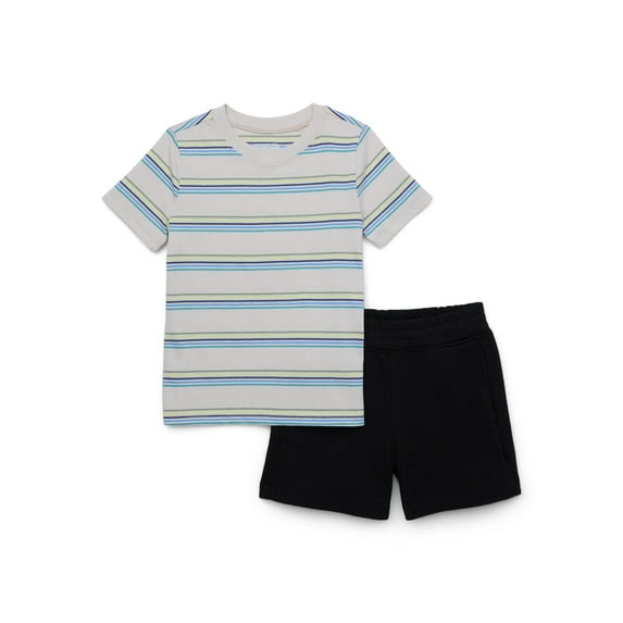 Garanimals Toddler Boy T-Shirt & French Terry Shorts Outfit Set, 2-Piece, Sizes 18M-5T