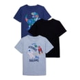thumbnail image 1 of Garanimals Toddler Boy Tees with Short Sleeves, 3-Pack, Sizes 18M-5T, 1 of 3