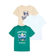 Garanimals Toddler Boy Tees with Short Sleeves, 3-Pack, Sizes 18M-5T