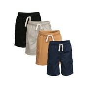 Garanimals Toddler Boys' Cargo Shorts, 4-Pack, Sizes 12M-5T