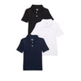 thumbnail image 1 of Garanimals Toddler Boys Everyday Polo Shirt with Short Sleeves, 3-Pack, Sizes 18M-5T, 1 of 4