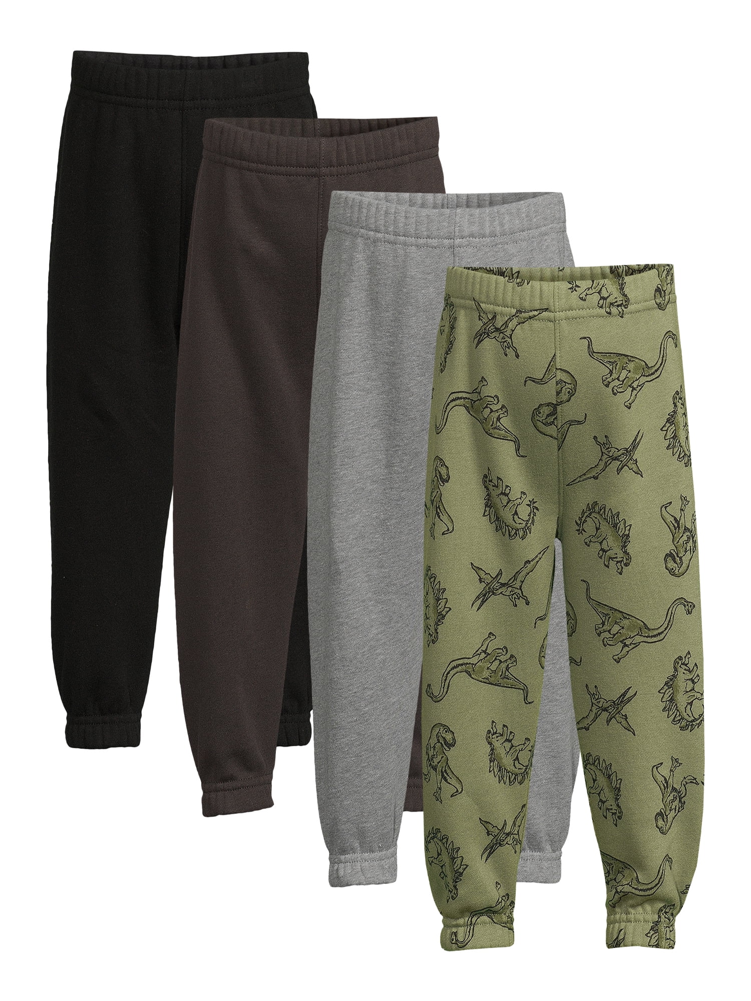 Garanimals Toddler Boys Fleece Joggers, 4Pack, Sizes 2T5T