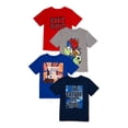 thumbnail image 1 of Garanimals Toddler Boys' Graphic Short-Sleeve T-Shirt, 4-Pack, Sizes 12M-5T, 1 of 5