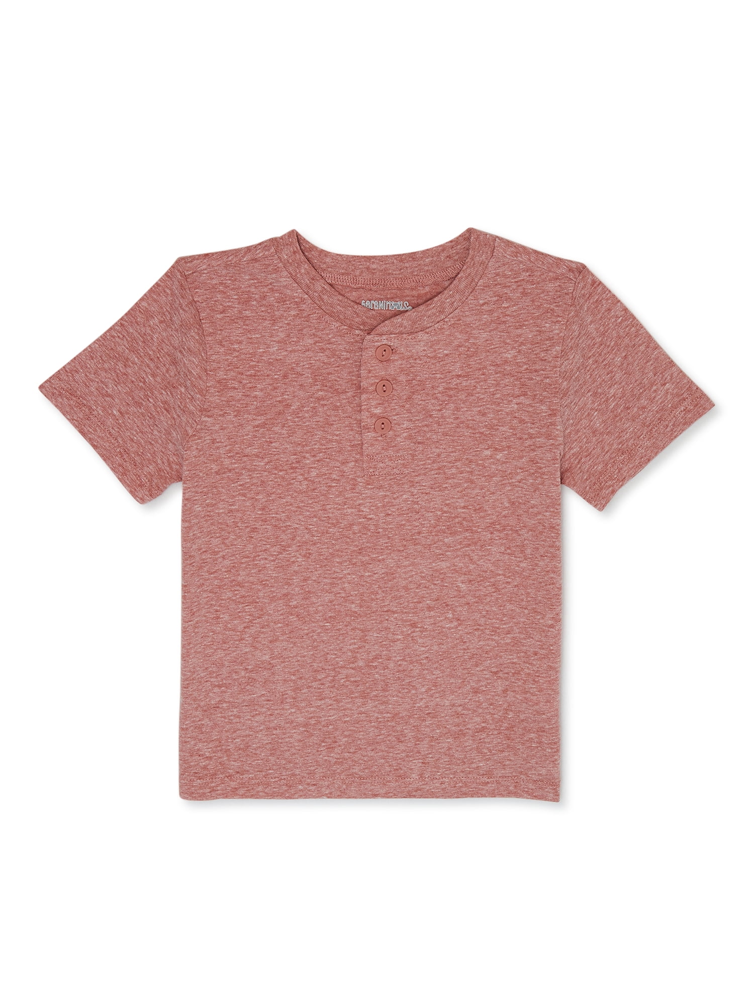 Garanimals Toddler Boys Henley Shirt with Short Sleeves, Sizes 18M5T