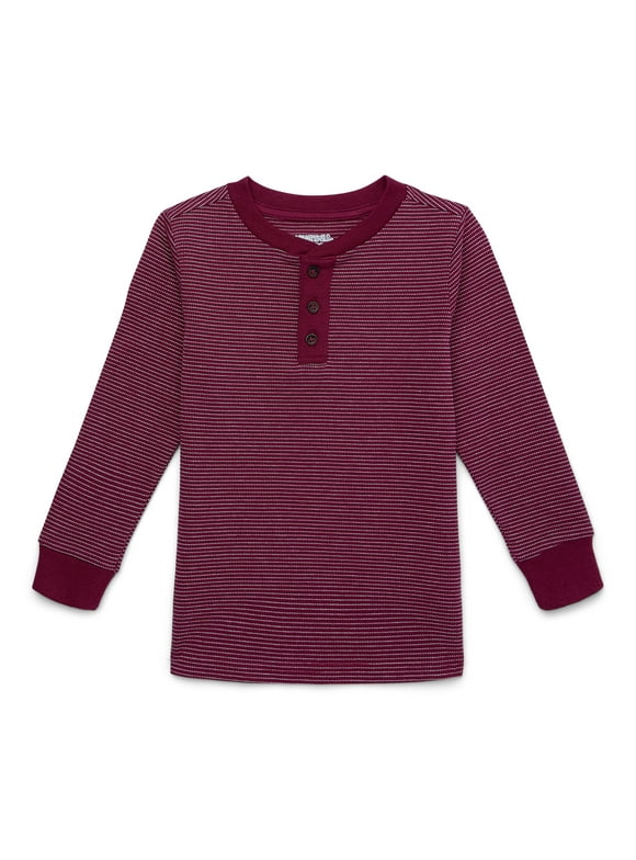 Garanimals Toddler Boys Long Sleeve Henley Tee, Sizes 18M-5T