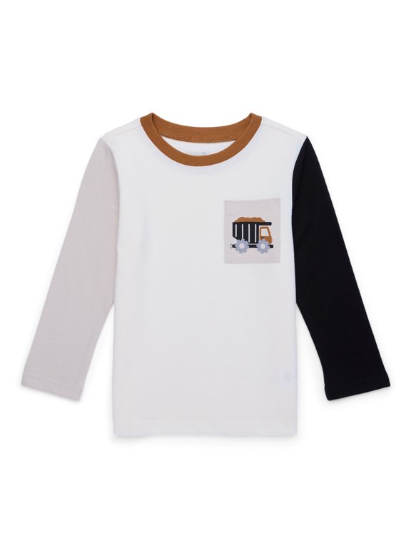 Garanimals Toddler Boys Long Sleeve Raglan Tee, Sizes 18M-5T