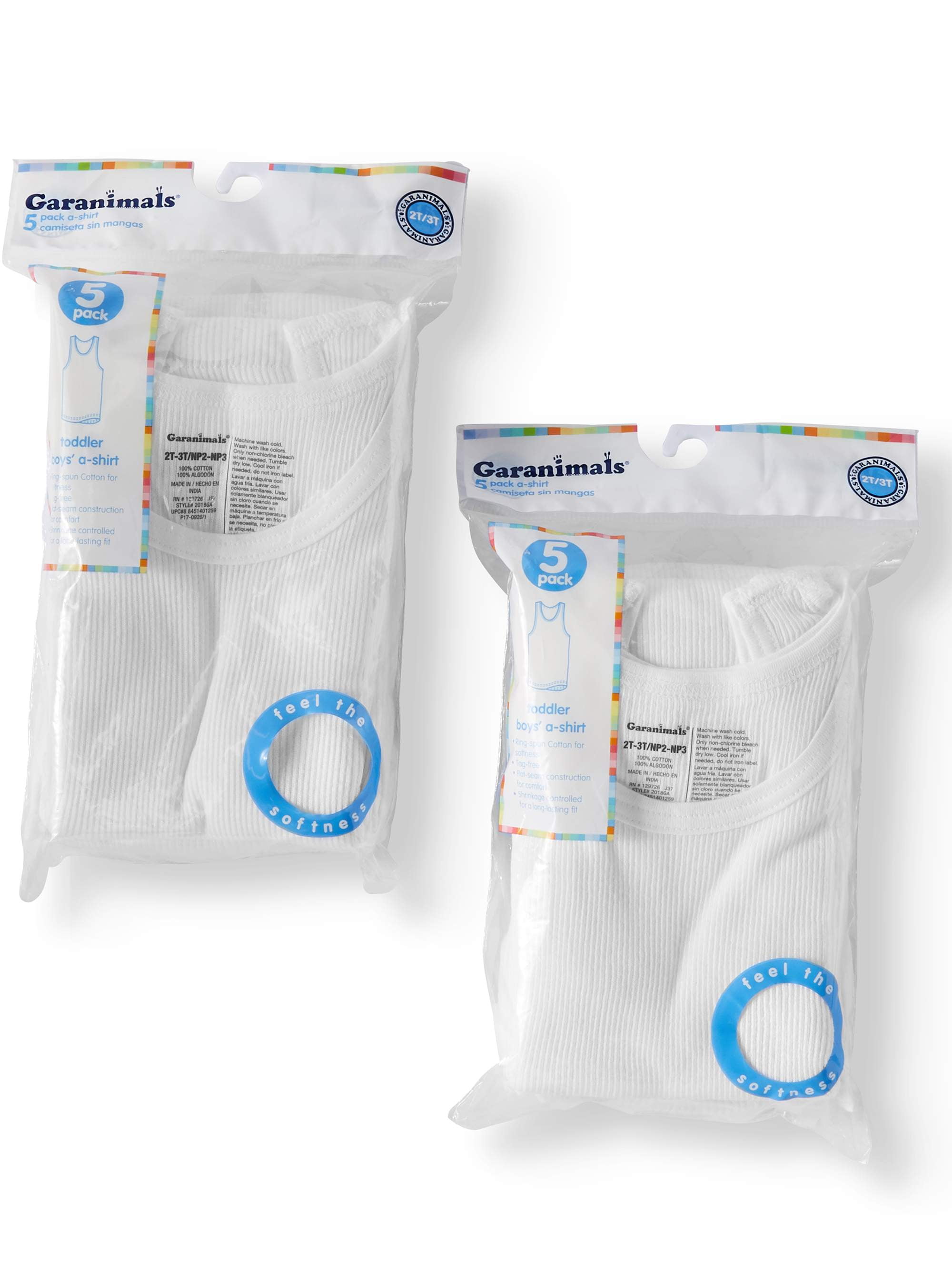Garanimals Toddler Boys Sleeveless AShirt Undershirts, 10Pack