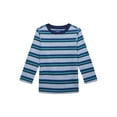 thumbnail image 1 of Garanimals Toddler Boys Stripe Pique Knit T-Shirt with Long Sleeves, Sizes 18M-5T, 1 of 3