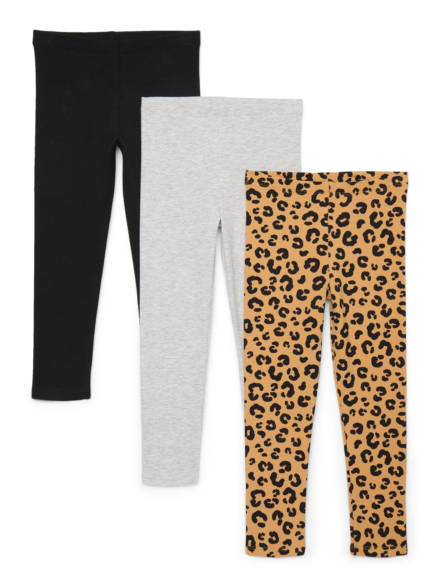 Garanimals Newborn, Baby & Toddler Girl Cotton Pull-on Leggings, Sizes 0M–6T, Single & 3-pack