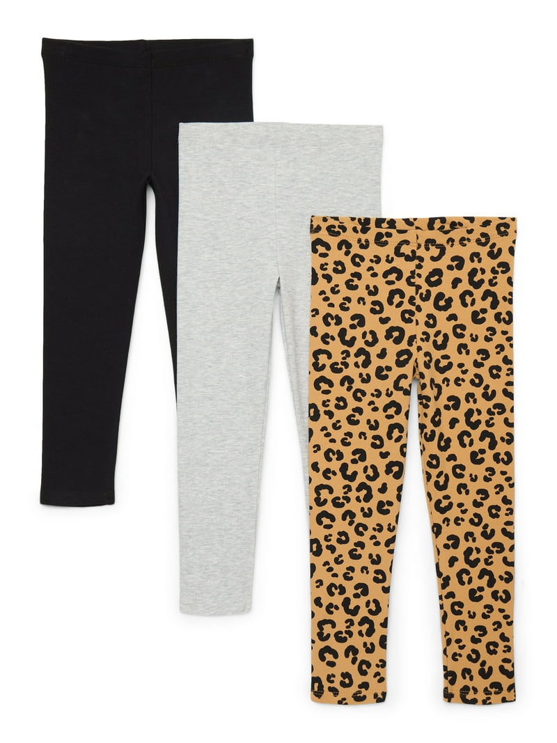 Garanimals Toddler Girl Assorted Jersey Leggings, 3-Pack, Sizes