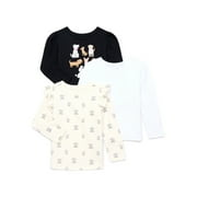 Garanimals Toddler Girls Assorted Long Sleeve Tees, 3-Pack, Sizes 18M-5T