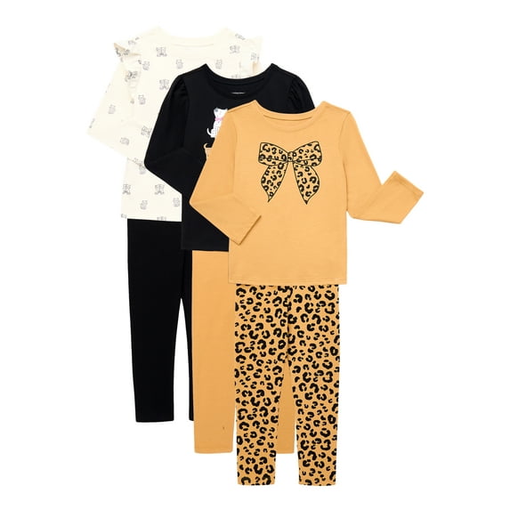 Garanimals Toddler Girl 6-Piece Mix and Match Outfit Kid-Pack, Sizes 18M-5T