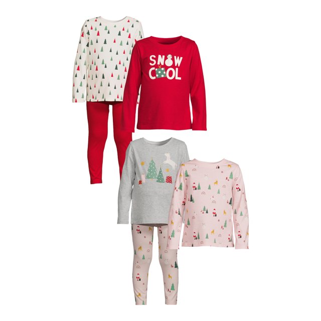 Garanimals Toddler Girl Christmas Mix and Match Outfit KidPack, 6