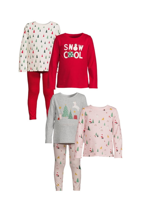 Toddler Girl Christmas Mix and Match Outfit Kid-Pack, 6-Piece, Sizes 12M-5T