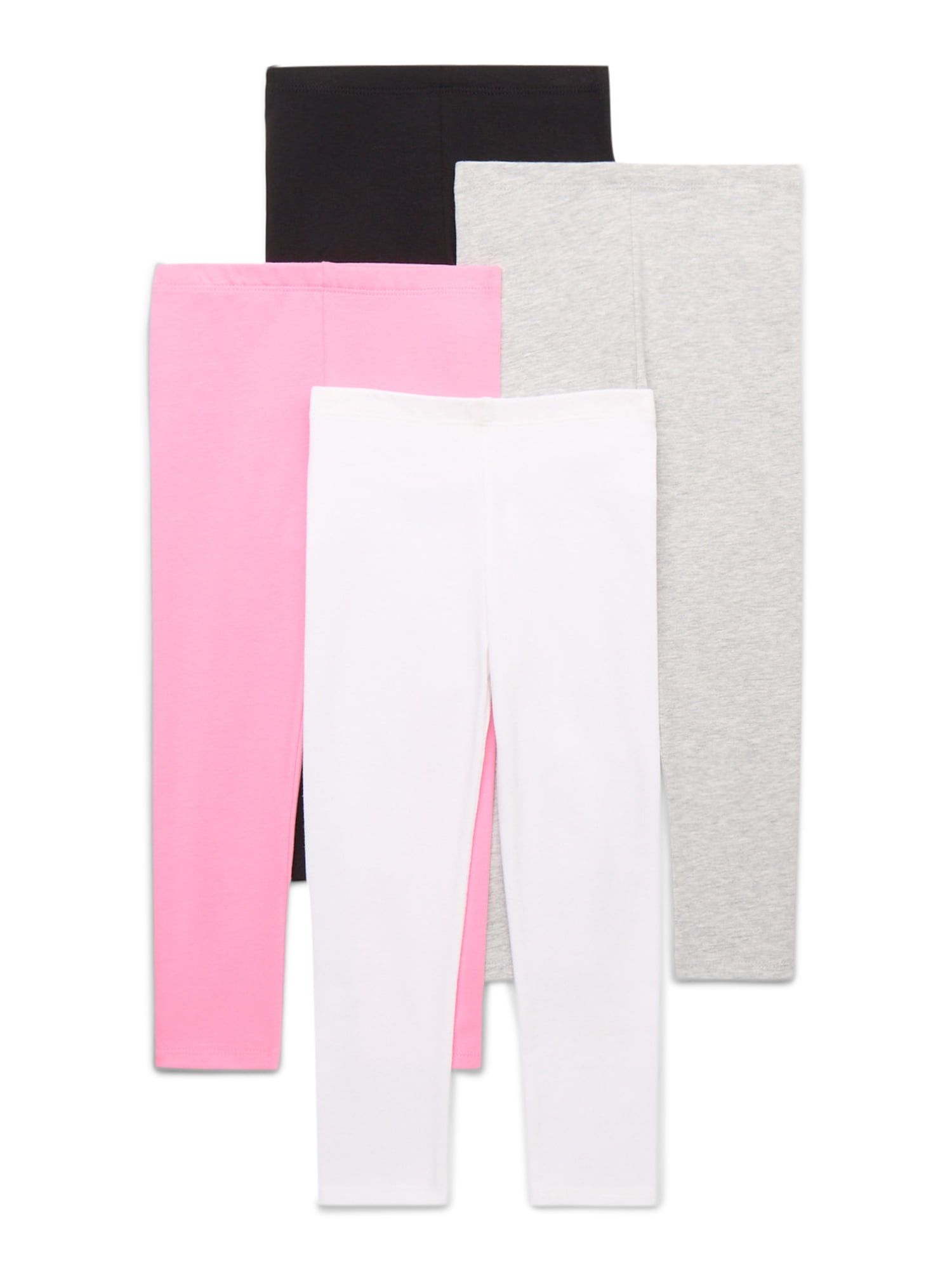 Garanimals Toddler Girl Core Jersey Leggings Multipack, 4-Pack, Sizes 18M-5T