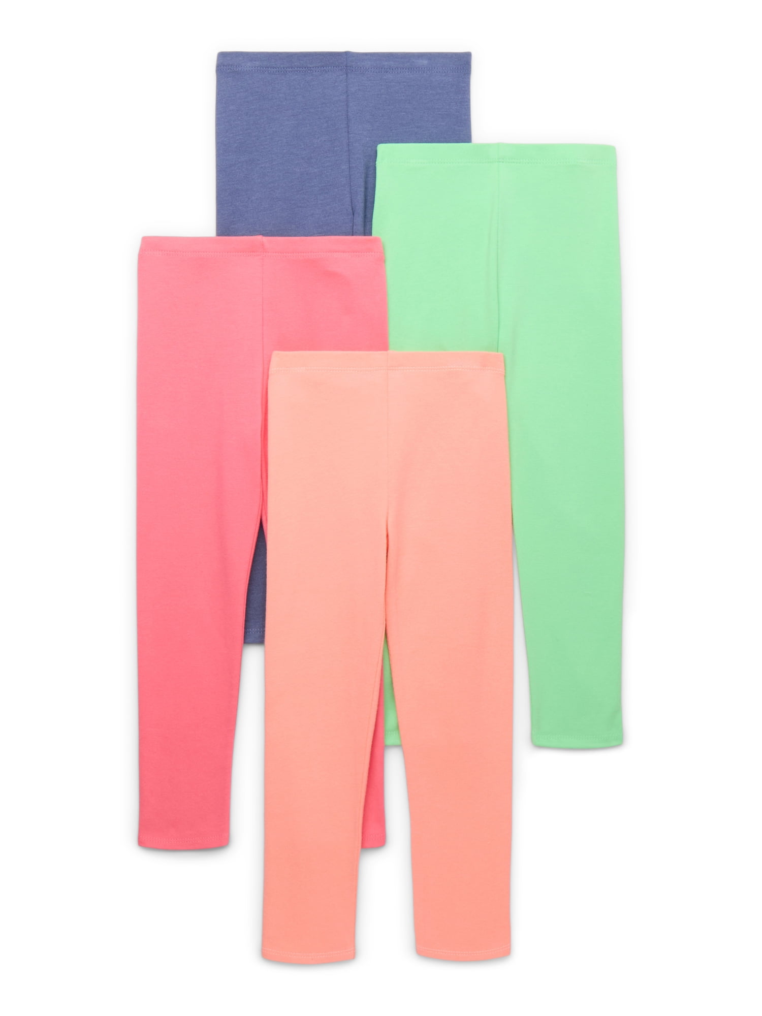 Garanimals Toddler Girl Core Jersey Leggings Multipack, 4-Pack, Sizes 18M-5T
