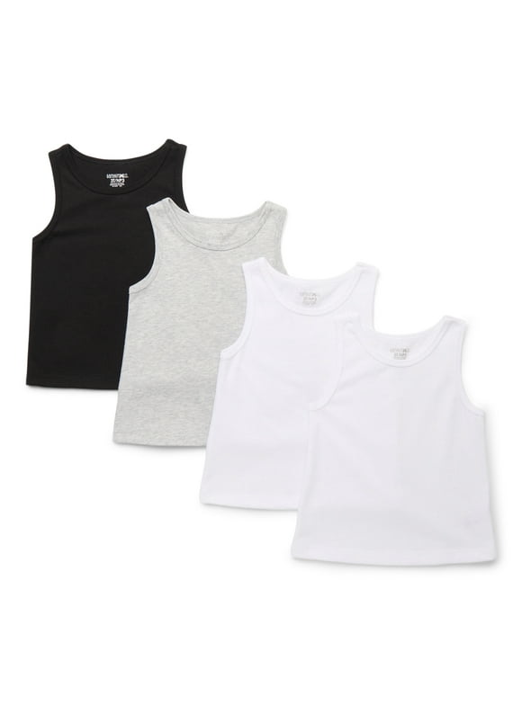 Garanimals Toddler Girl Core Jersey Tank Multipack, 4-Pack, Sizes 18M-5T