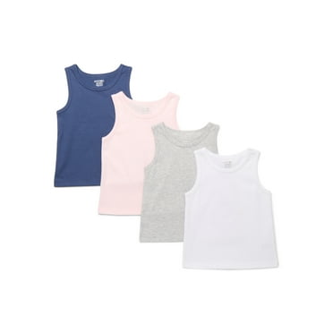 Garanimals Toddler Girl Core Jersey Tank Multipack, 4-Pack, Sizes 18M-5T