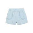 thumbnail image 1 of Garanimals Toddler Girl Denim Shorts with Ruffle Pocket, Sizes 18M-5T, 1 of 3