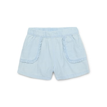 Garanimals Toddler Girl Denim Shorts with Ruffle Pocket, Sizes 18M-5T