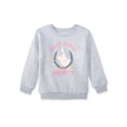 thumbnail image 1 of Garanimals Baby & Toddler Girl Fleece Crewneck Sweatshirt, Sizes 0-6T, 1 of 8