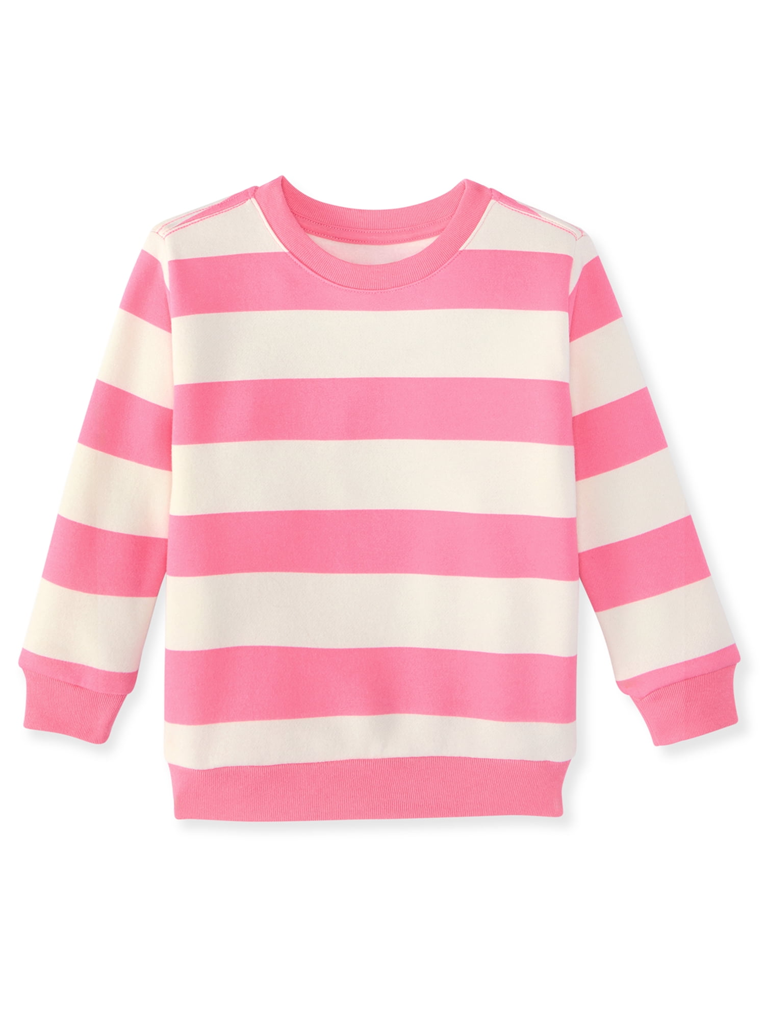 Garanimals Baby & Toddler Girl Fleece Crewneck Sweatshirt, Sizes 0-6T