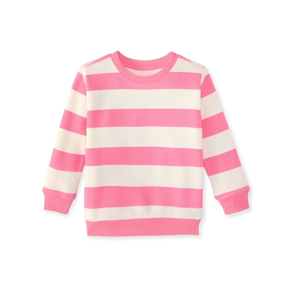 Garanimals Baby & Toddler Girl Fleece Crewneck Sweatshirt, Sizes 0-6T