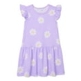 thumbnail image 1 of Garanimals Toddler Girl Flutter Sleeve Print Dress, Sizes 12M-5T, 1 of 4