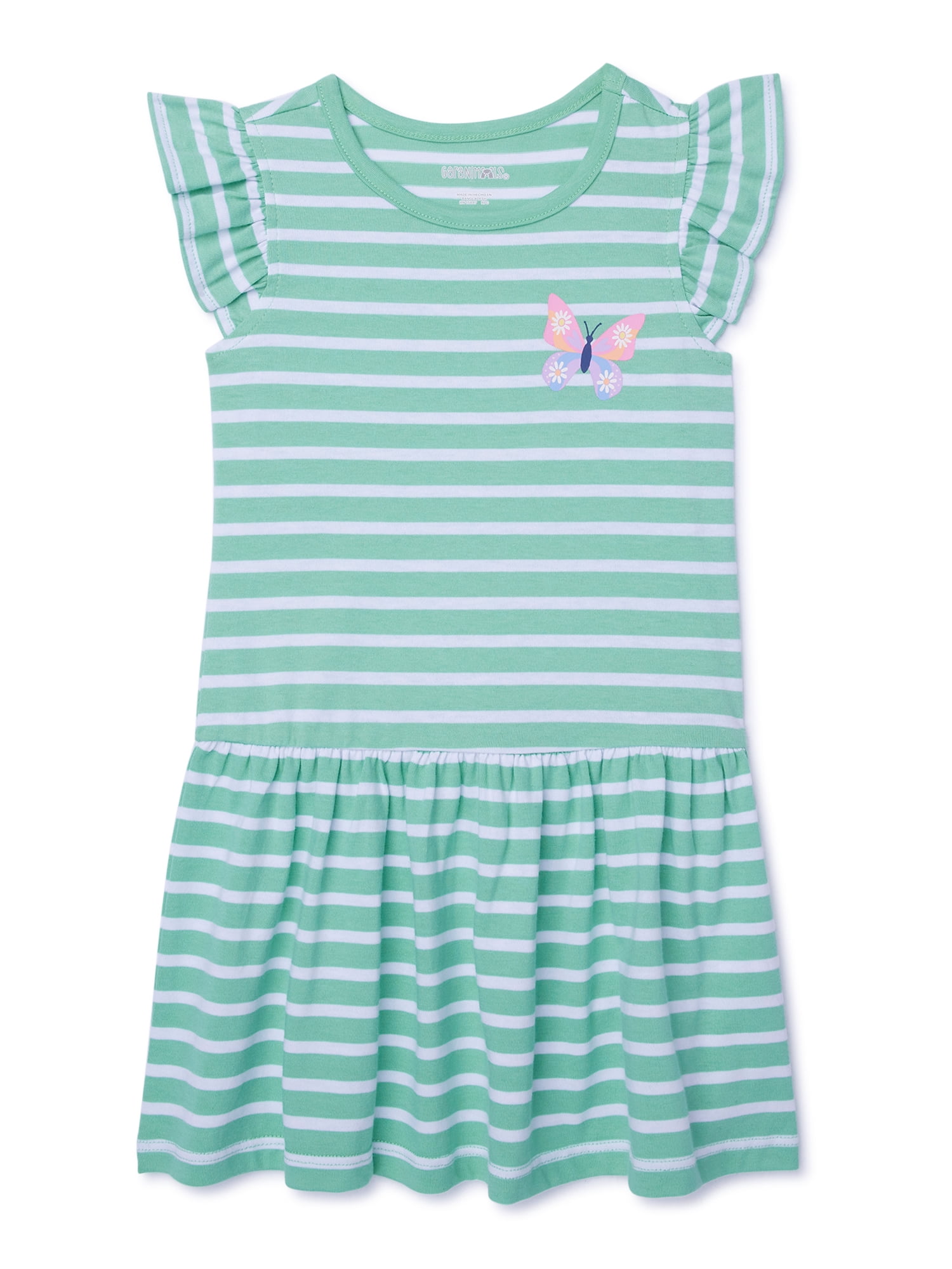 Garanimals Toddler Girl Flutter Sleeve Stripe Dress